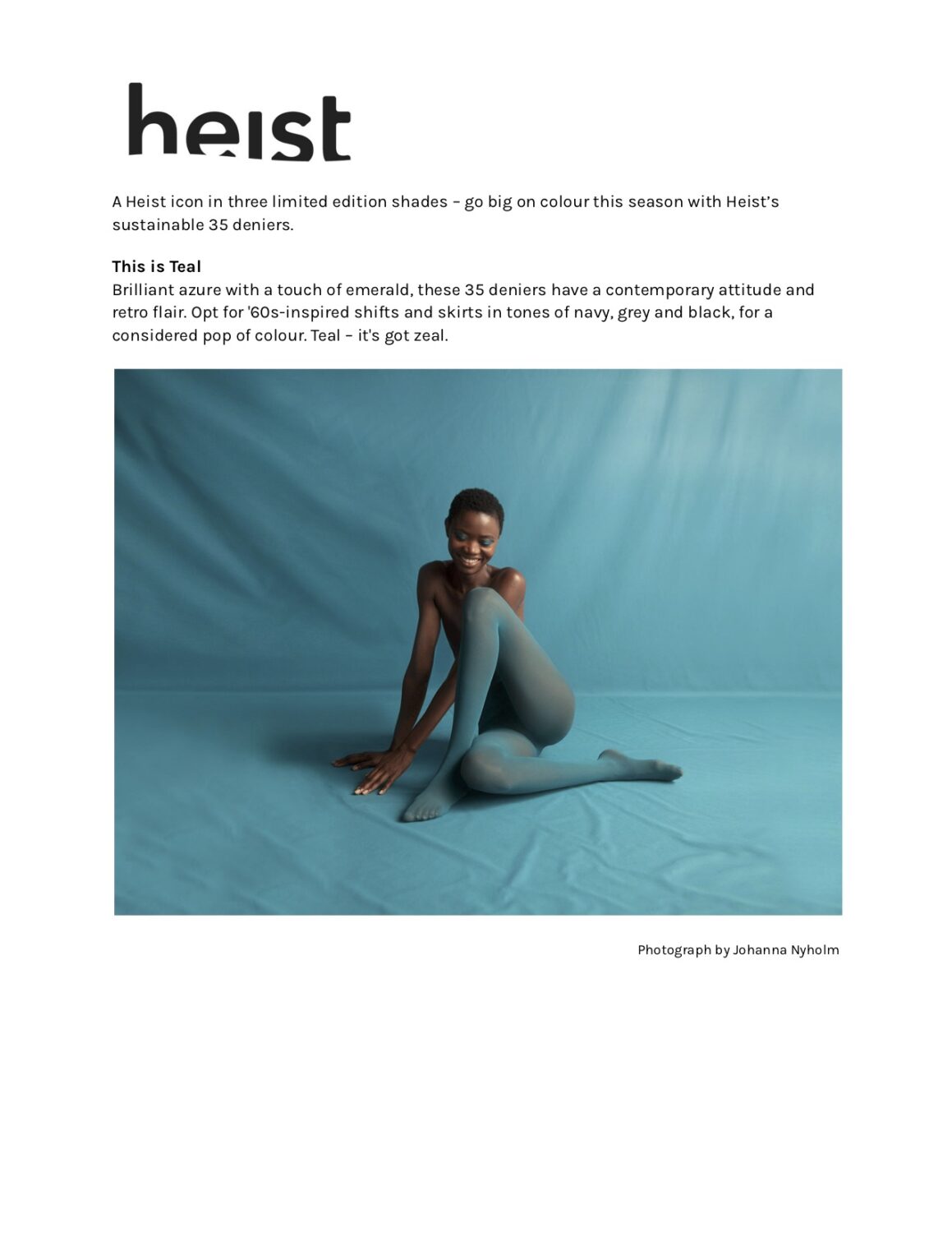 Heist - Autumn 2021, Sustainable tights