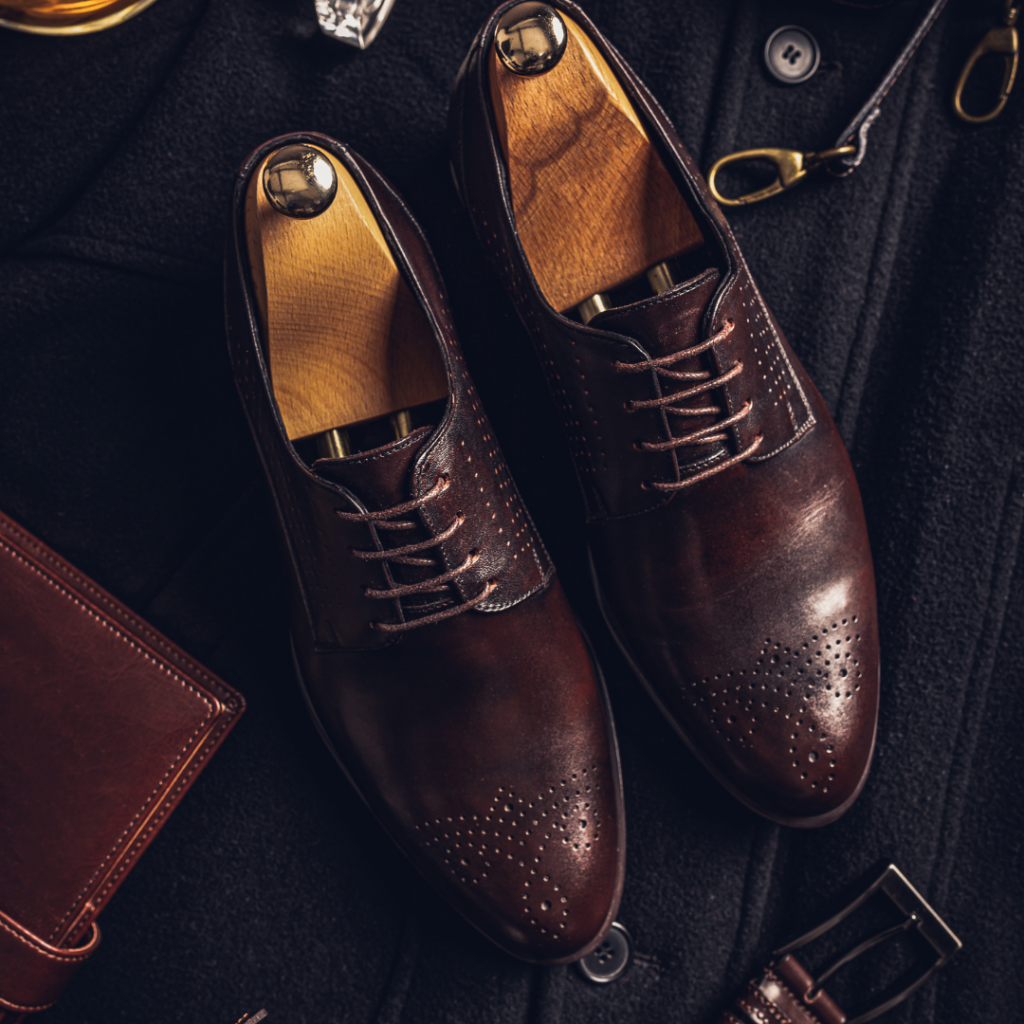 Brown dress shoes