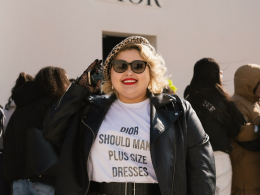 Tatiana Funkova takes on Paris Fashion Week to promote size inclusivity with high-end fashion