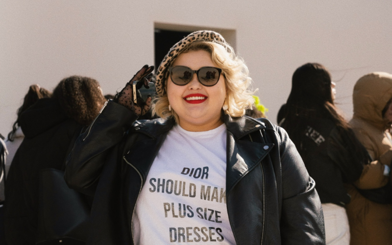 Tatiana Funkova takes on Paris Fashion Week to promote size inclusivity with high-end fashion